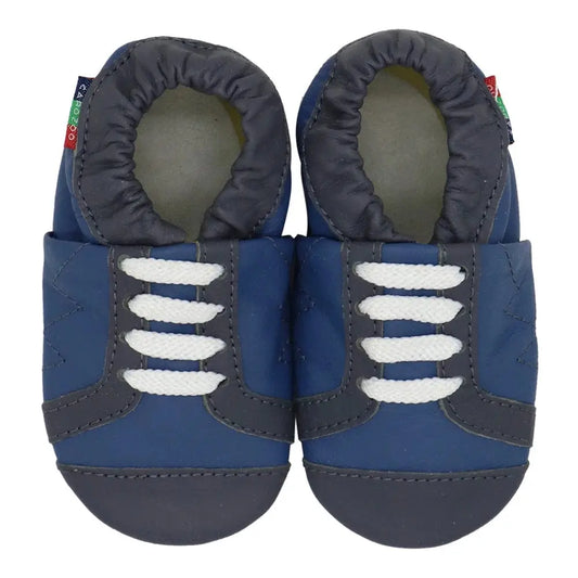 Chaussons bébé | Basket bleue et noire - Chaussly