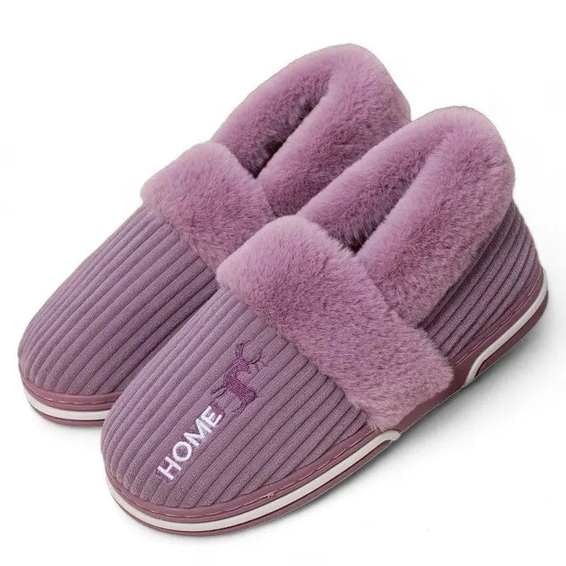 Chaussons mixtes | Cerf violet - Chaussly