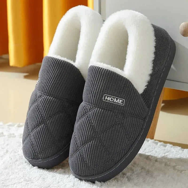 Chaussons charentaises | Mixte peluche - Chaussly