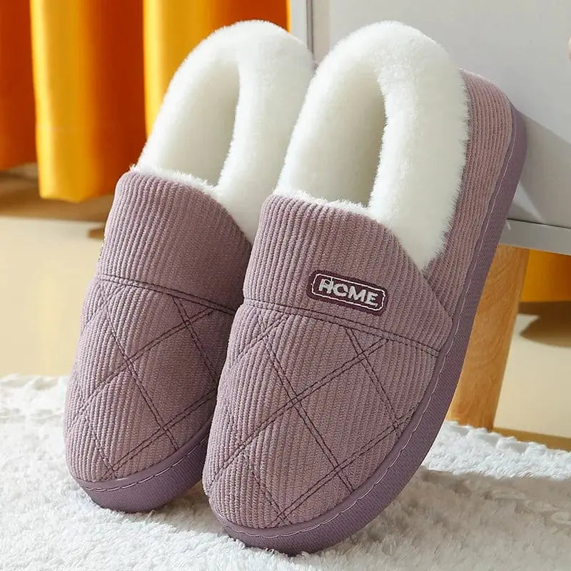 Chaussons charentaises | Mixte peluche - Chaussly