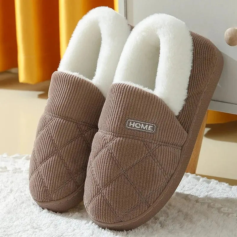 Chaussons charentaises | Mixte peluche - Chaussly