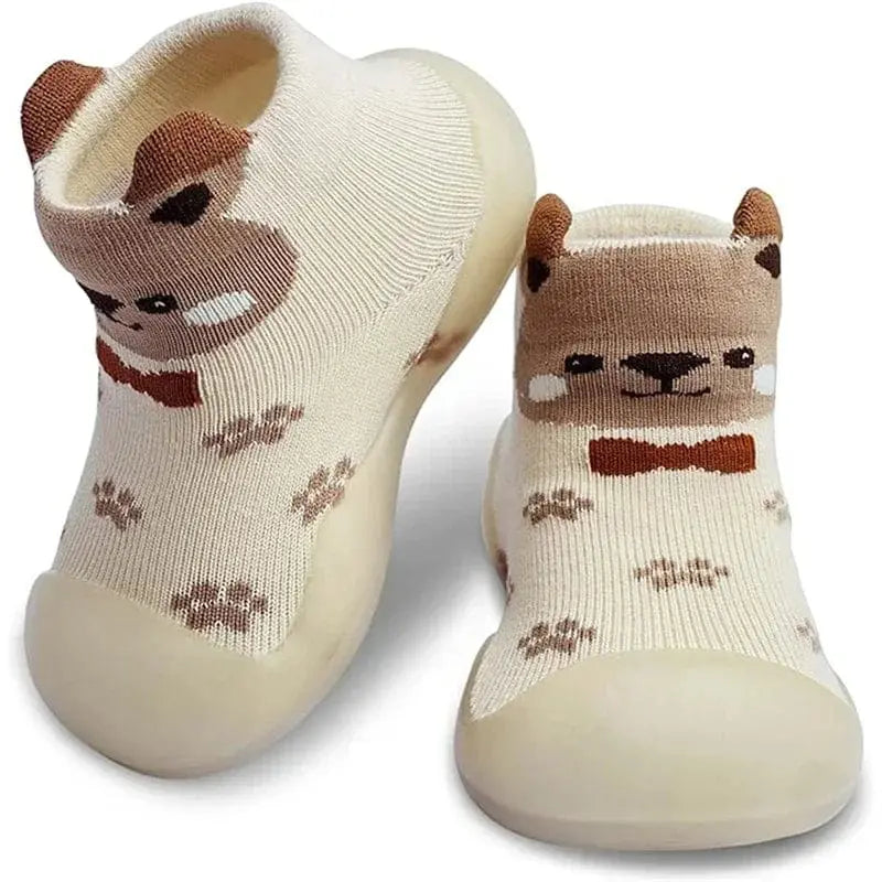 Chaussons chaussettes bébé | Chien - Chaussly