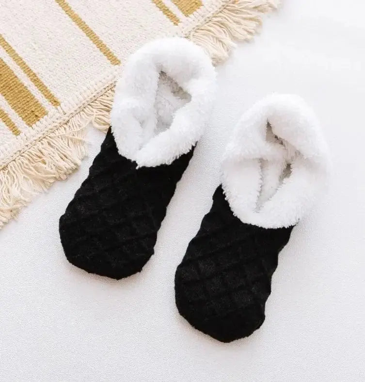 Chaussons chaussettes classiques noir - Chaussly