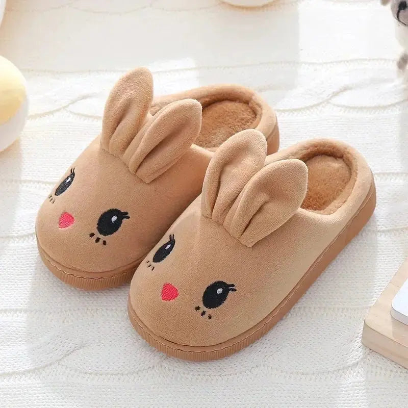 Chaussons fille mules | Lapin jaune - Chaussly