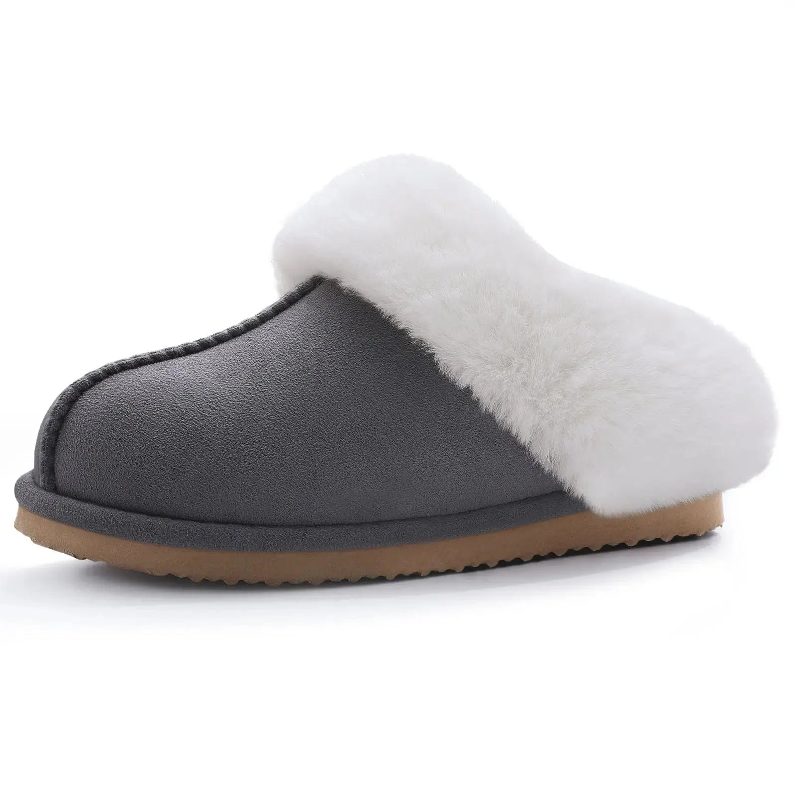 Chaussons femme | Mules fourrure - Chaussly