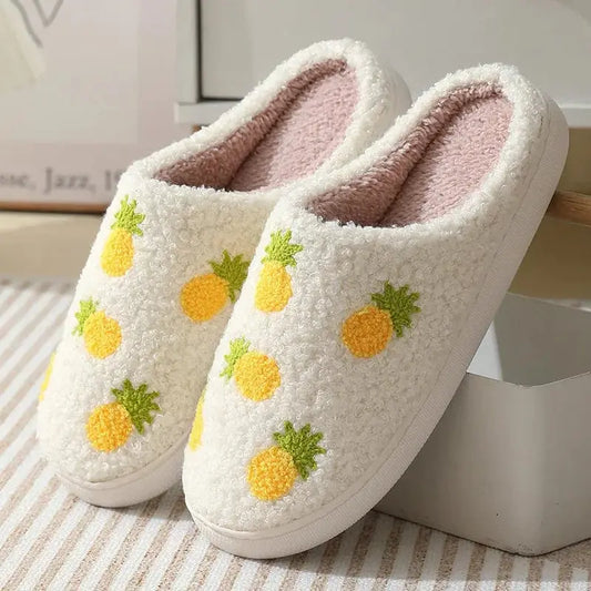 Chaussons femme mules | Ananas - Chaussly