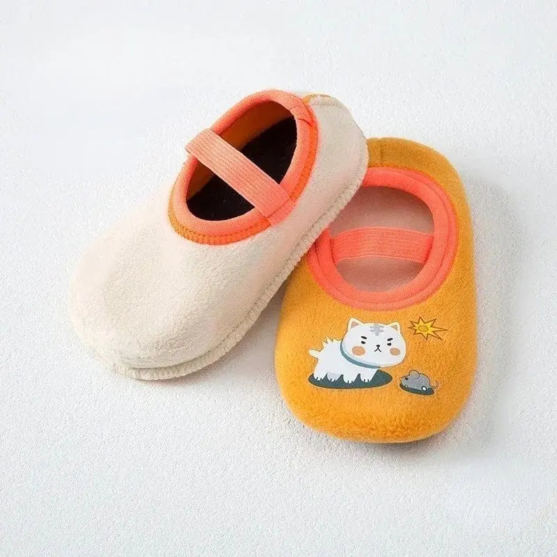 Chaussons bébé fermés | Chat - Chaussly