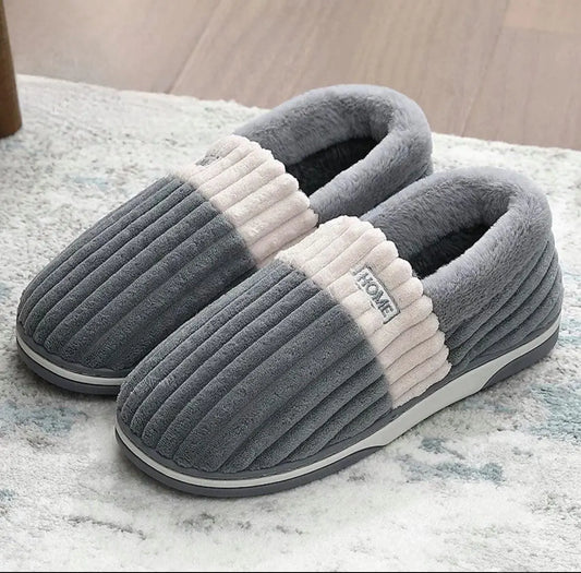 Chaussons mixte charentaise gris - Chaussly