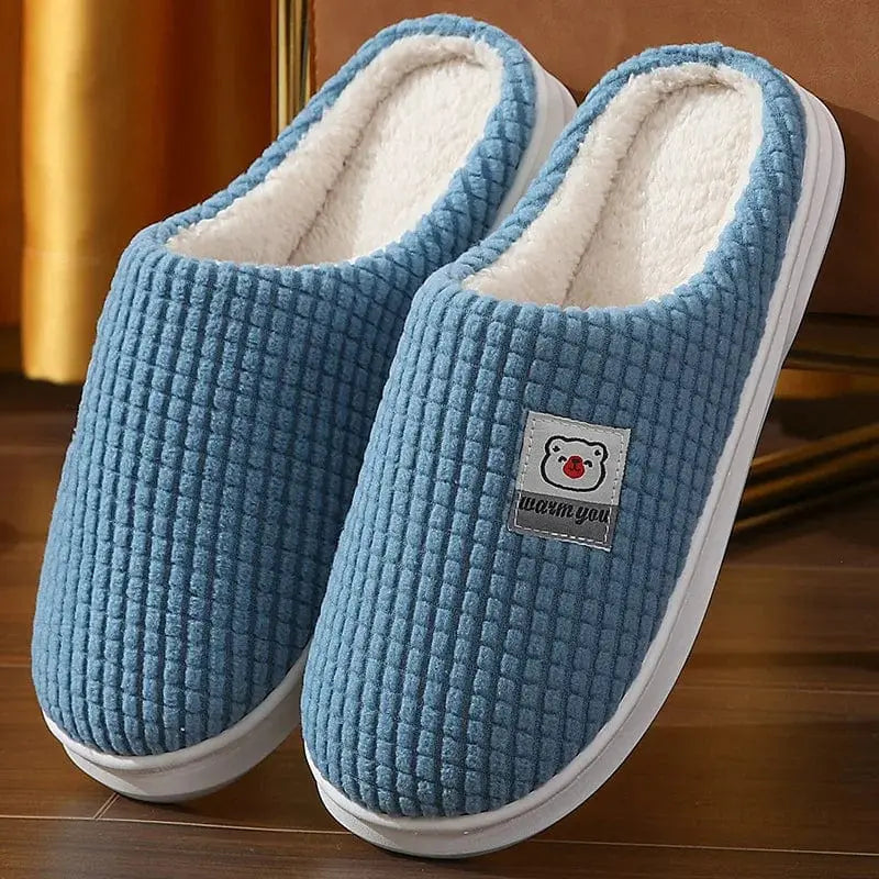 Chaussons mules mixtes | Classique bleu - Chaussly