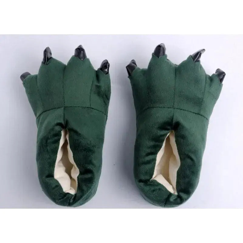 Chaussons rigolo | Patte vert - Chaussly