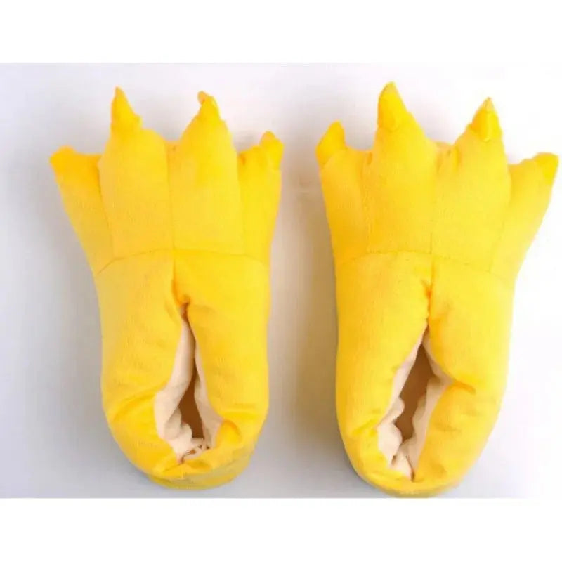 Chaussons rigolo | Patte jaune - Chaussly