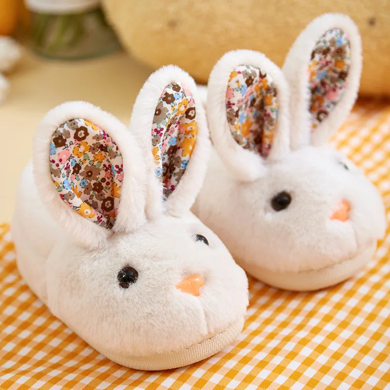 Chaussons animaux enfant | Lapin blanc - Chaussly