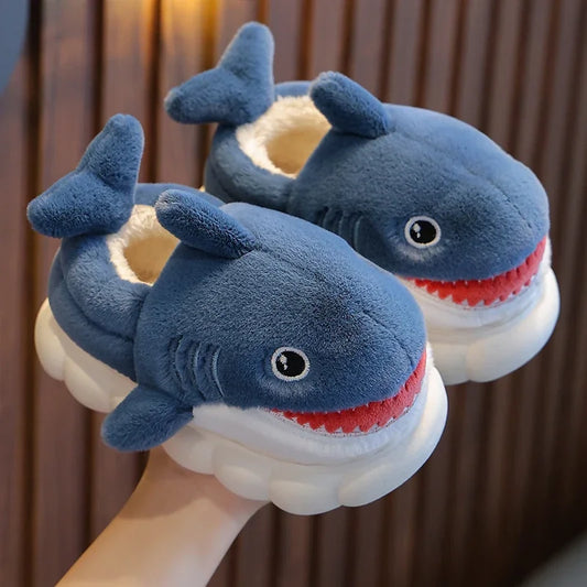 Chaussons animaux enfant | Requin gris - Chaussly