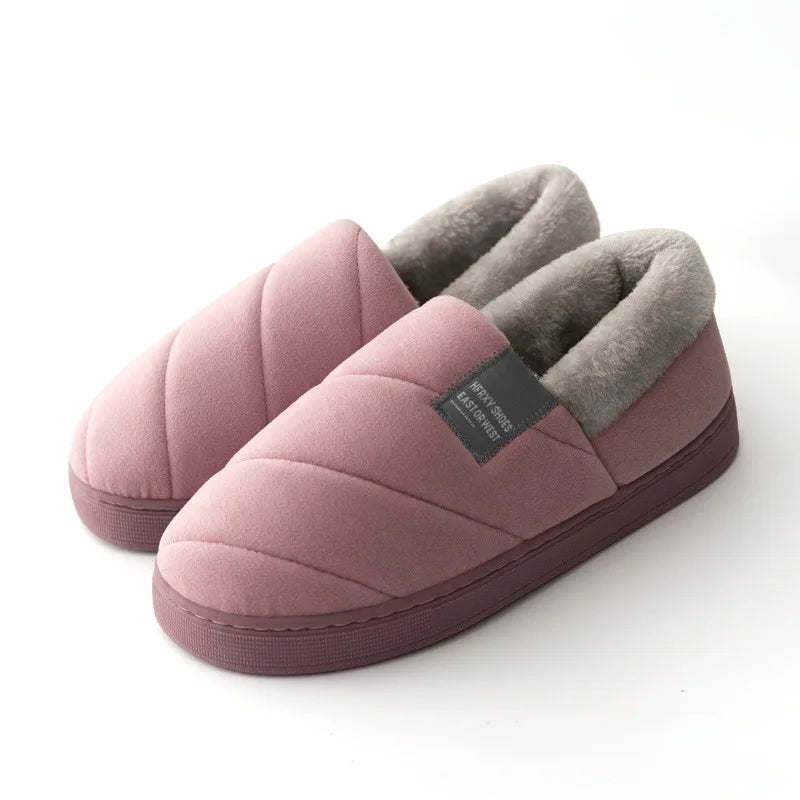 Chaussons chauds luxueux | Fuchsia - Chaussly