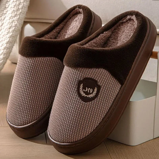 Chaussons homme mules | Elégance marron - Chaussly