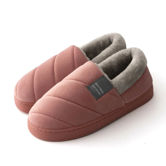 Chaussons chauds luxueux | Rouge - Chaussly