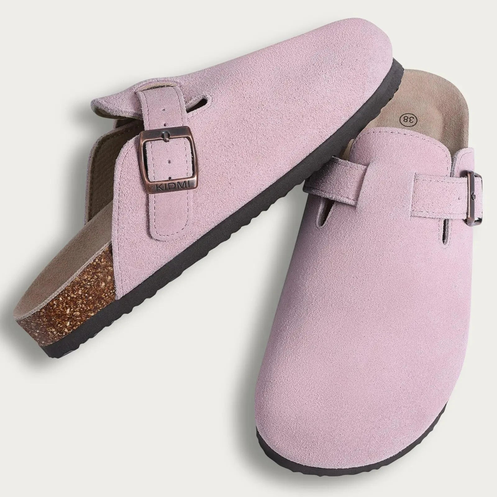 Chaussons sabots roses | Mules - Chaussly