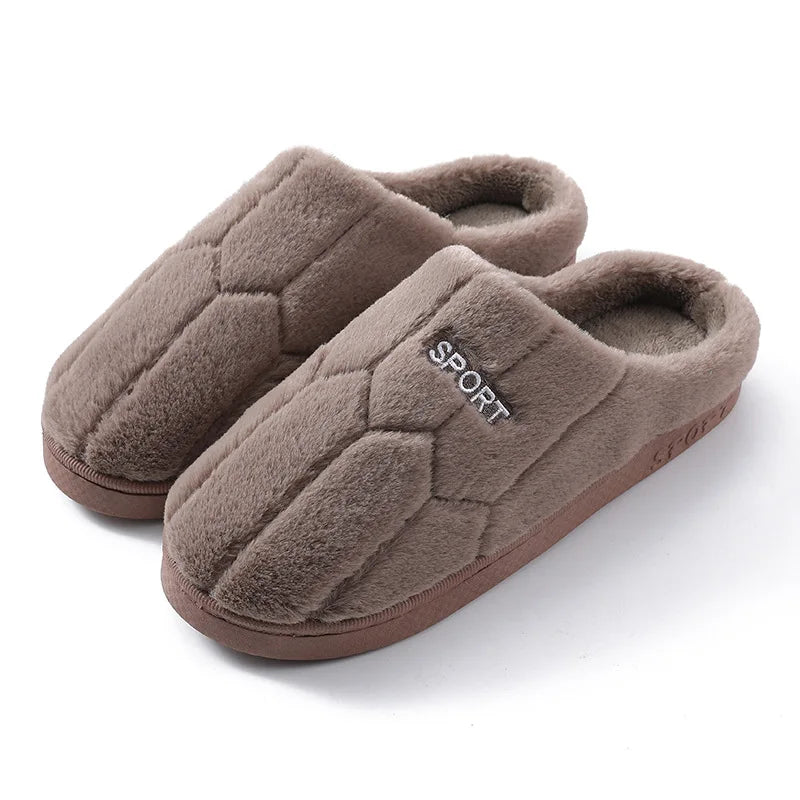 Chaussons homme peluche | Sport café - Chaussly