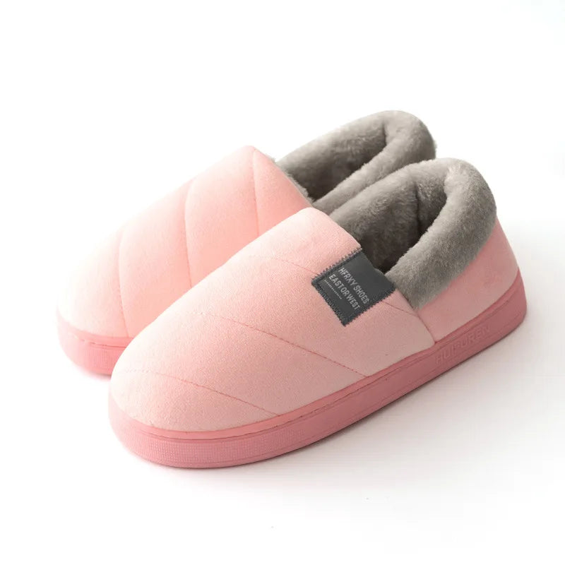 Chaussons chauds luxueux | Rose - Chaussly