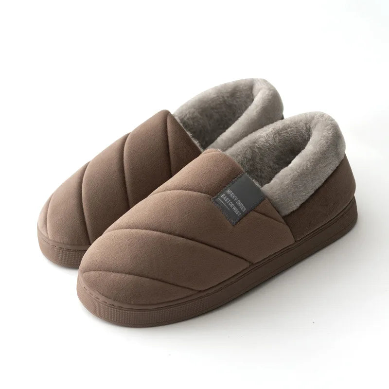 Chaussons chauds luxueux | Noisette - Chaussly