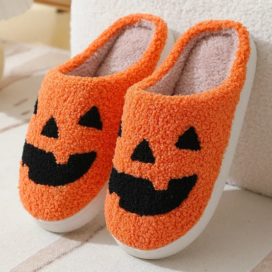 Chaussons mules | Pumpkin face - Chaussly